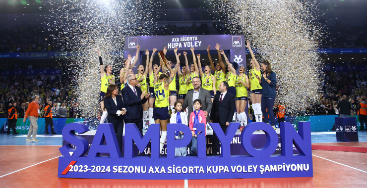  AXA Sigorta Kupa Voley Kadınlar Şampiyonu Fenerbahçe Opet oldu